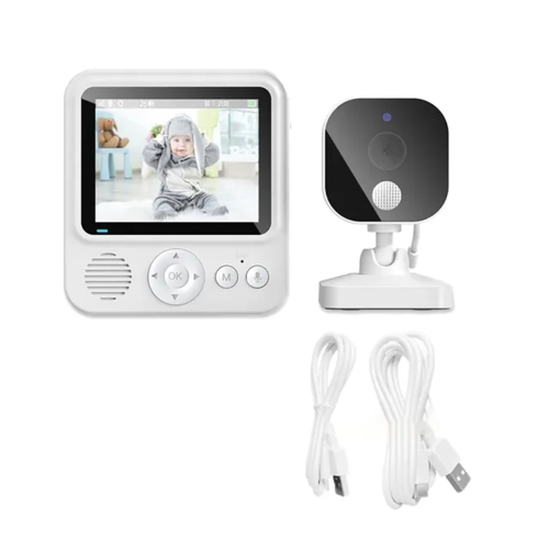 Monitor de bebê com vídeo LCD de 2,8 polegadas 2.4G sem fio seguro 2