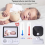 Monitor de bebê com vídeo LCD de 2,8 polegadas 2.4G sem fio seguro 4
