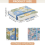 2 peças mini caderno de aquarela 2,4 x 2,4 polegadas 300g 7