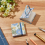 2 peças mini caderno de aquarela 2,4 x 2,4 polegadas 300g 9