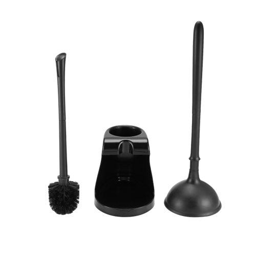 Set 2 in 1 con sturalavandini e scopino per WC con supporto 2