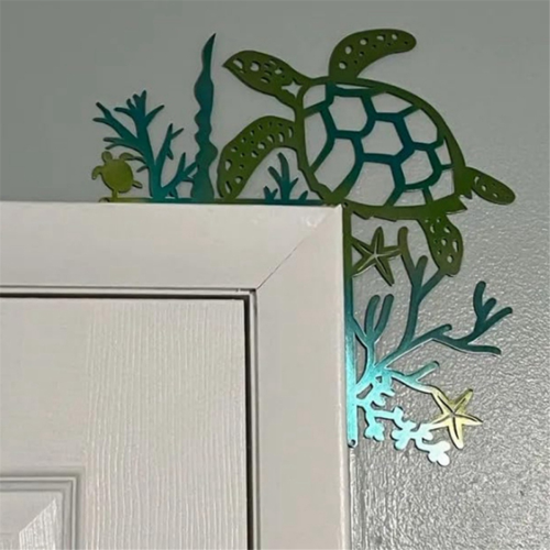 Octopus deurkozijndecoratie, dubbelzijdig silhouet 2