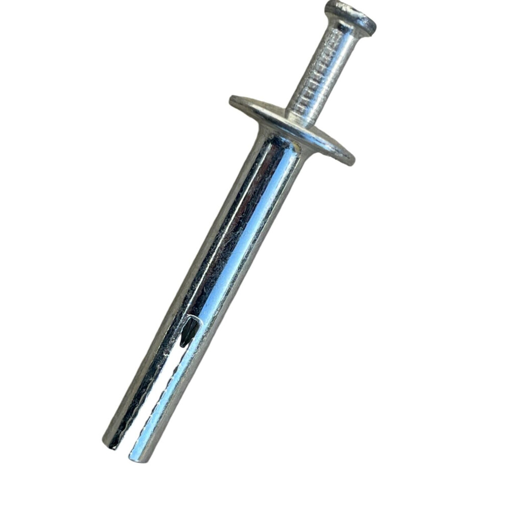 1/4' X 1-1/2' Hammer Set Concrete Anchor - Metal Hammer Drive Pin Anchors - Rust Resistant Galvanized Finish (50, 1/4' X 1-1/2') 6276012687612