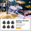 6 PCS Cymbal Nuts,Quick Nut with Felts Washer Repl 6
