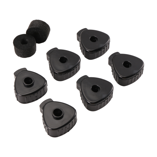 6 PCS Cymbal Nuts,Quick Nut with Felts Washer Repl