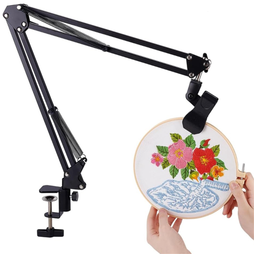Black Embroidery Table Stand Kit 8-12mm Hole Hand