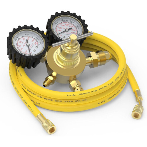 Kväveregulator+Slang,0-800 PSI och 0-4000PSI Ou 1