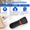 Mini scanner Bluetooth portátil 1D/2D código sem fio 9