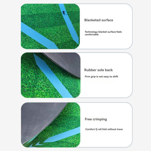 Football Footstep Training Foldable Mat Antislip H 2