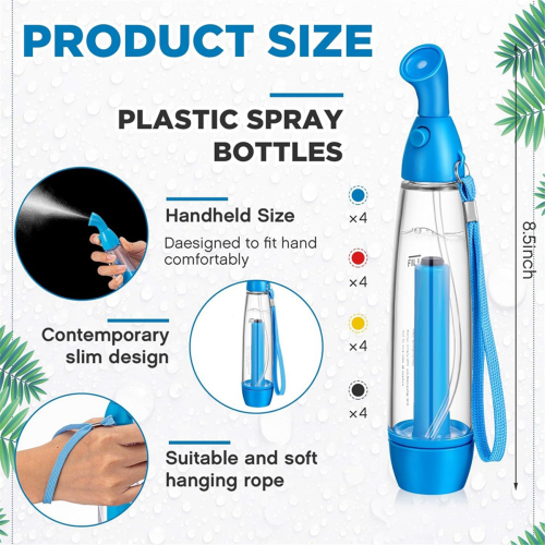 8 st Sommar Mister sprayflaskor – uppsättning med pump – Persona 2