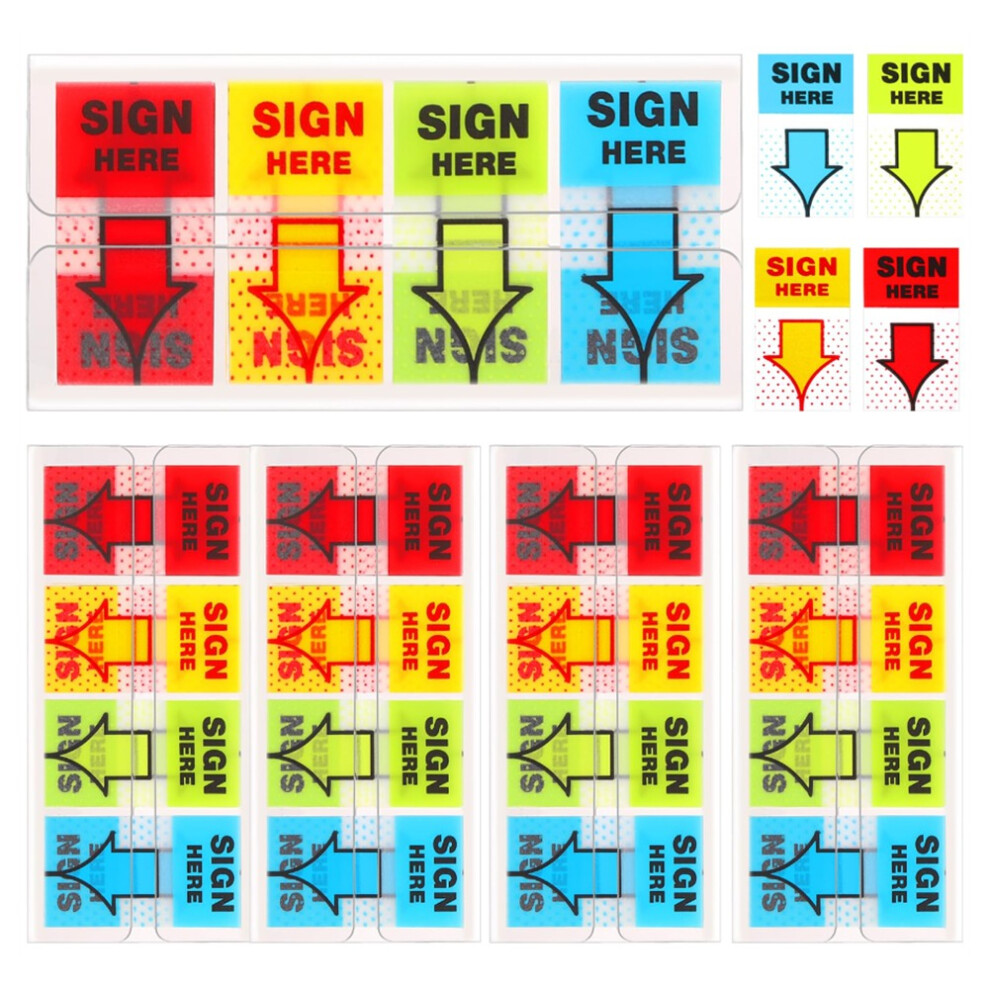 500 autocollants « Sign Here », étiquettes autocollantes adhésives
