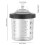 Σύστημα ανάμειξης χρωμάτων 20 ουγγιών 600ml Κιτ απόρριψης 5