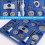 Brake Caliper Compression Tool Set Thrust Bolt Ass 6