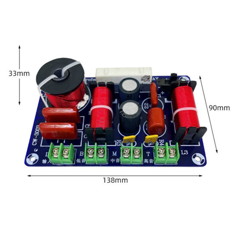 3-delige set Hoog, Midden en Laag luidspreker retrofit crossover 2