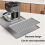 Tapete de silicone para café 15,75 x 23,6 polegadas com barra removível 10