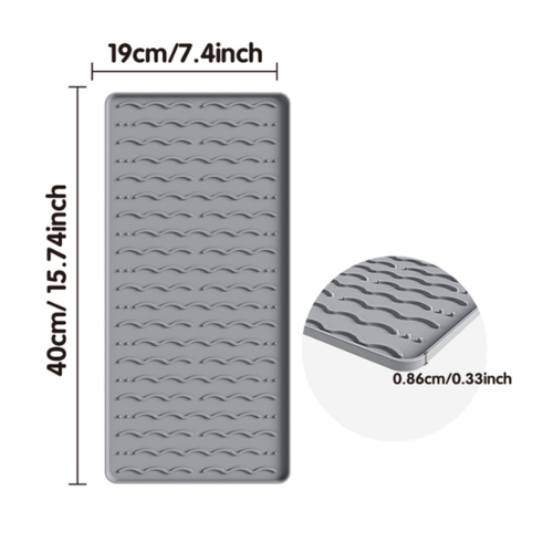 Tapete de silicone para café 15,75 x 23,6 polegadas com barra removível 1