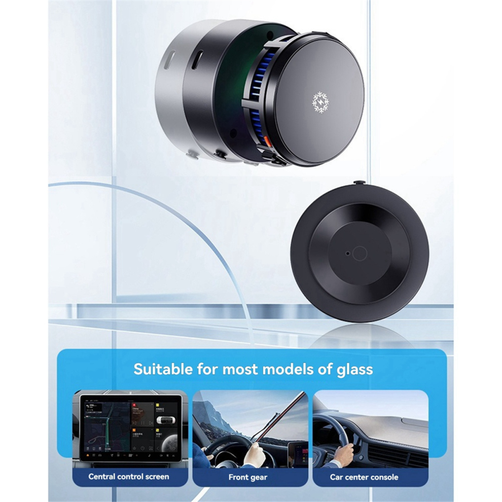 Supporto Magnetico Per Telefono Con Ventosa Per Auto Raffreddante Da 15 W Wi