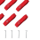 Lot de 6 lignes de beach-volley portables rouges 3