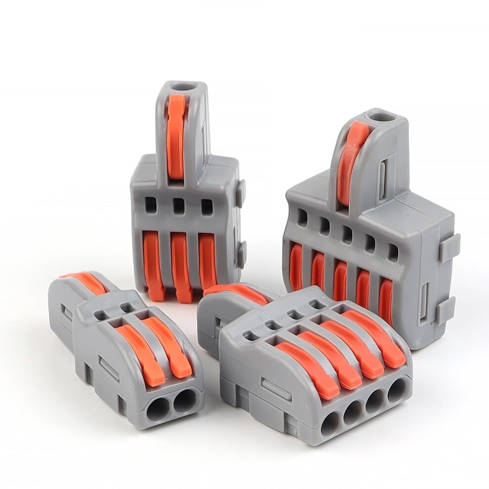 20Pcs Quick Cable Splitter Push-In Wire Connector Compact Conductor Wiring Terminal Block For Electrical Connection(F12ao) 6276012722955