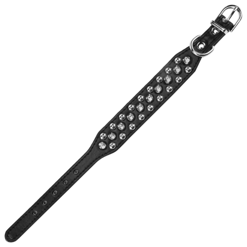 Leather Spiked Studded Dog Collar 1 inch Wide for 2