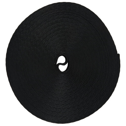 Black 10 Yards Nylon Webbing Tape Multi-use Strap 1