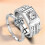 1 τεμάχιο Elegant Diamond Ανδρικό Δαχτυλίδι με Κρύσταλλο και Ανοιχτό Δαχτυλίδι 4