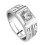 1 τεμάχιο Elegant Diamond Ανδρικό Δαχτυλίδι με Κρύσταλλο και Ανοιχτό Δαχτυλίδι 2