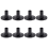 8Pcs Cymbal Sleeves 8PCS 38x26mm Black Drum Replac 2