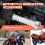 Insert de silencieux d'échappement de moto argenté 6