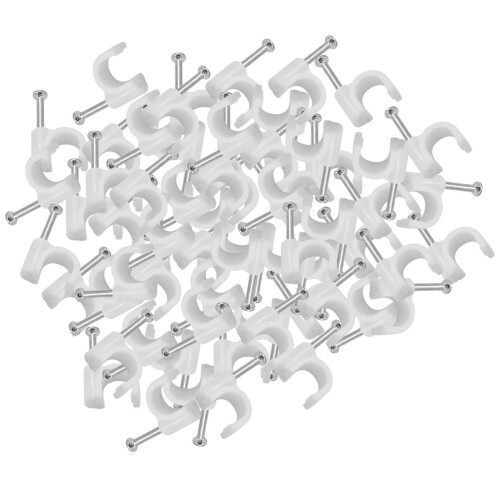 300 pezzi di graffette per cavi, clip per cavi da parete, chiodi Fi 1
