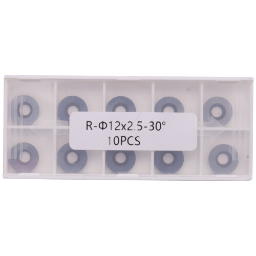 10 piezas de insertos de corte de carburo redondos de 12 mm de diámetro 1