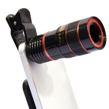 8X HD Mobile Phone Magnifying Glass Microscope Digital Telescope Camera Lens for Mobile Phone Camera Magnifying Glass (Color : White)