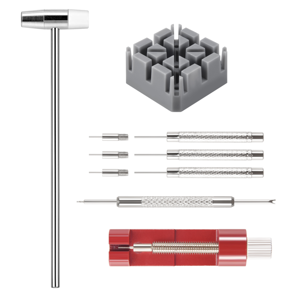 11Pcs/Set Watch Repair Link Remover Tool Hammer Pi-image-OPC-PHZZTHB-NEW