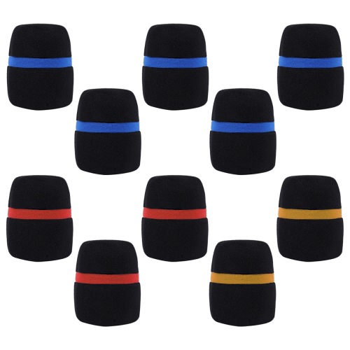 10 stuks draagbare podiummicrofoon windschermschuim M