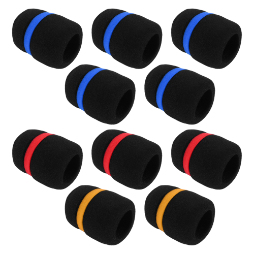 10 stuks draagbare podiummicrofoon windschermschuim M 2