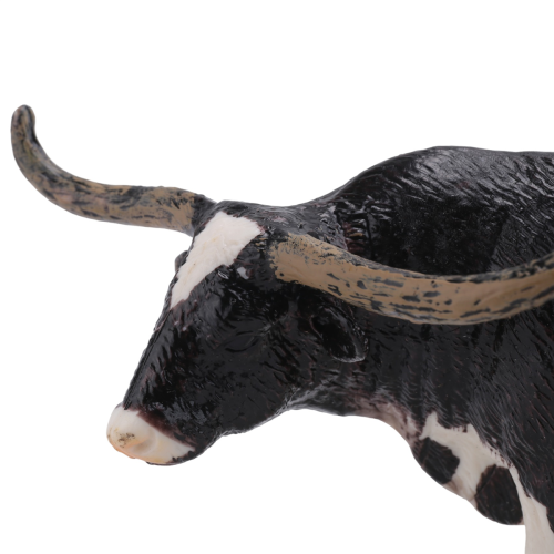 Πλαστικά βοοειδή Longhorn Bull Ζώα Στατικά Χαριτωμένα M 2