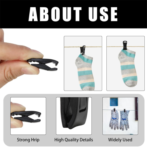 50 Sock Clips for Washing Machine and Dryer, Laund 2