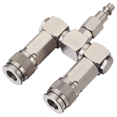 Luchtslangconnector 2-weg splitter 1/4 inch Compresso