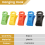 60 Sokkenclips voor wasmachine en droger, met 9