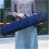 Billard Pool Queue Fall Cover Organizer Holder Container 3/4 Jointed Queue Cases Billard Pole Storage Bag(Blue) 3