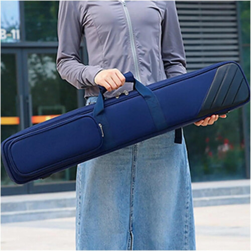 Billard Pool Queue Fall Cover Organizer Holder Container 3/4 Jointed Queue Cases Billard Pole Storage Bag(Blue) 2