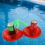 peça porta-copos inflável flutuante para piscina 4