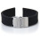 Watch Bands Sport Black Silicone Rubber Strap Depl 8