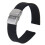 Watch Bands Sport Black Silicone Rubber Strap Depl 1
