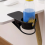 Suporte de copo anti-derramamento com braçadeira lateral de mesa para água W 8