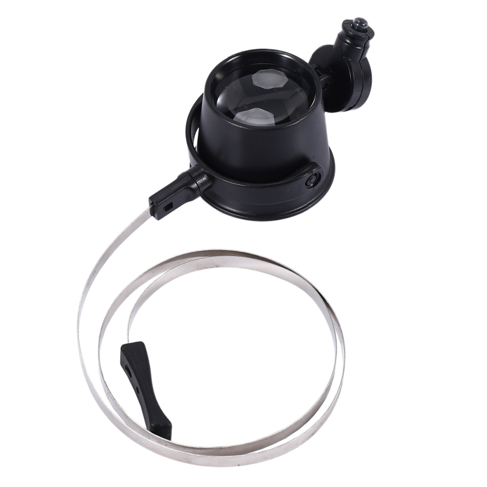 Semoic White/Light Illuminated 15X Magnifier / Led Eye Loupe For Repa
