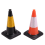 2PCS Simulation Road Cone Reflective Model for 1/1 9