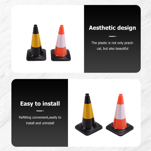 2PCS Simulation Road Cone Reflective Model for 1/1 2