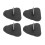 4 Pcs D Ring Patch Stainless Steel D Ring Pad for 2