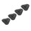4 Pcs D Ring Patch Stainless Steel D Ring Pad for 9